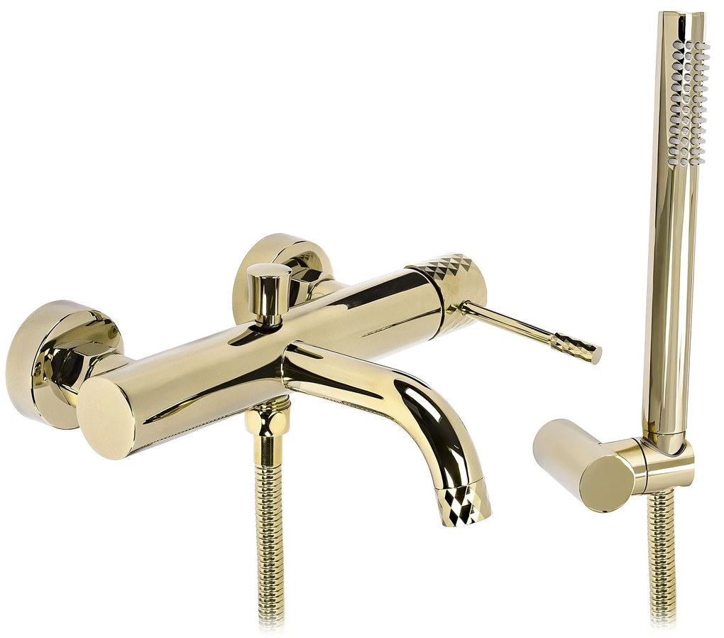 Rubinetto da vasca Rea Lungo Diamond Gold