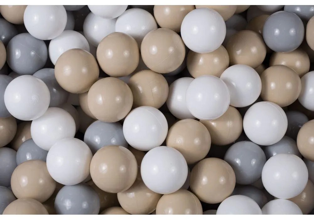 Piscina di palline grigia in velluto a coste ø 90x30 cm Montessori – Meowbaby