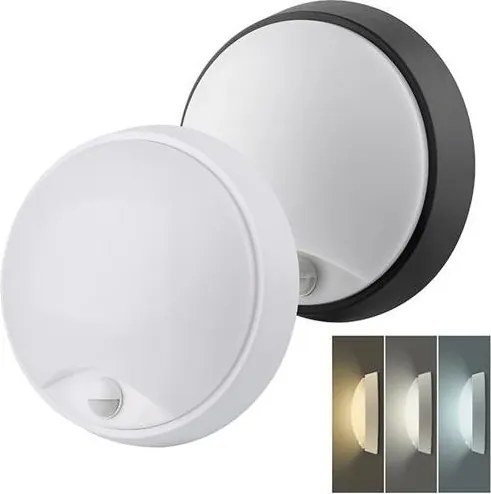 Solight WO780-2 - Lampada LED da esterno con sensore, 20W/230V, IP65, Ø 22 cm