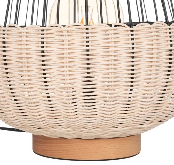 Atmosphera - Lampada da tavolo ANEA 1xE27/40W/230V rattan