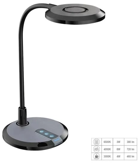 Prezent 31219 - Lampada da tavolo LED dimmerabile con funzione Touch PIXIE LED/7W/230V