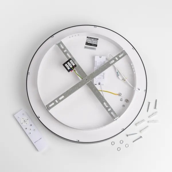 Brilagi - Plafoniera LED dimmerabile FALCON II, 67W, 230V, Ø 40 cm, nera, con telecomando