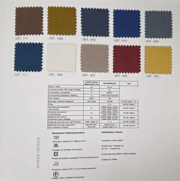 Divano Penisola 230x155 cm tessuto antimacchia - Sokol Blu