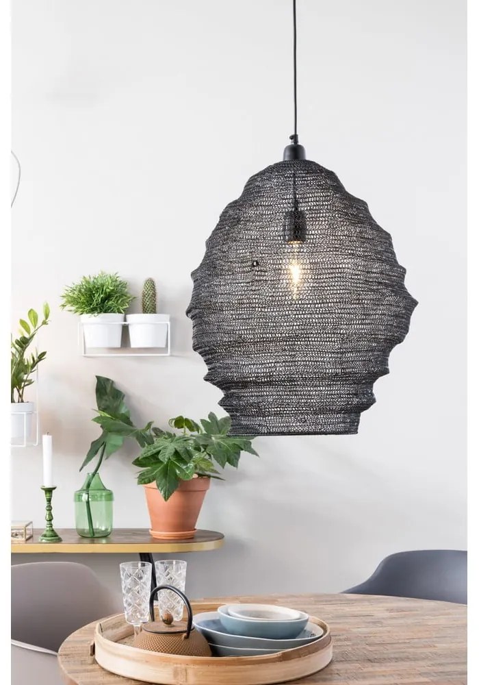 Apparecchio a sospensione nero , ø 48 cm Lena - White Label