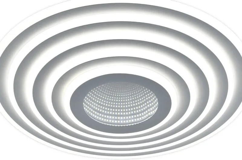 Plafoniera LED Priscilla Ø 50 cm bianco IP20 cct da bianco caldo a bianco freddo con regolazione di temperatura, 4340 lumen NOVECENTO