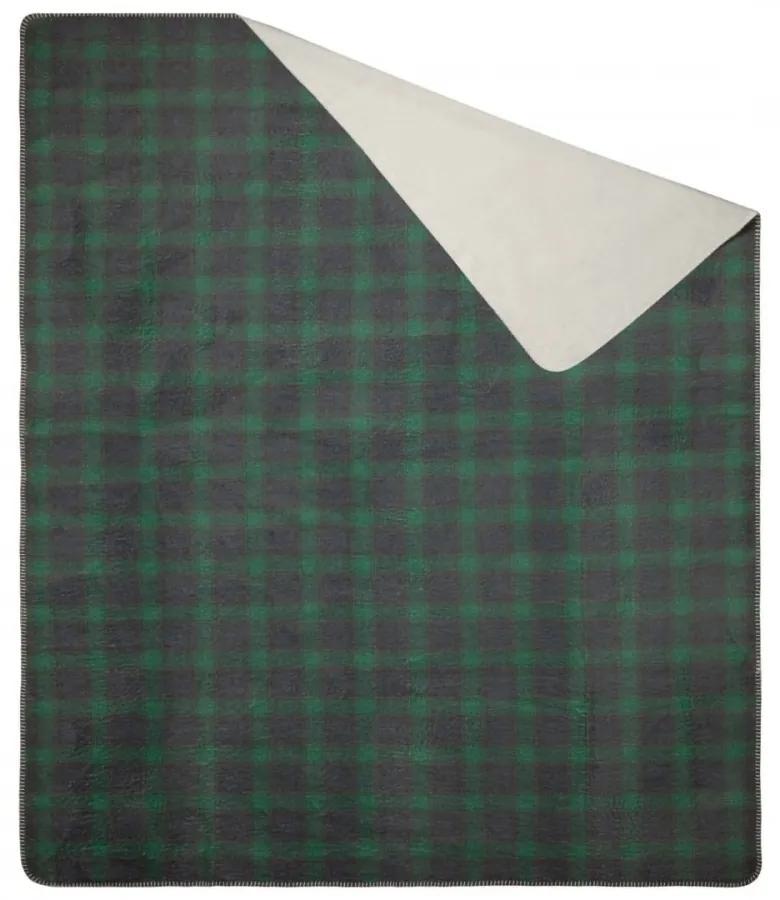 Coperta natalizia verde a scacchi Larghezza: 200 cm | Lunghezza: 220 cm