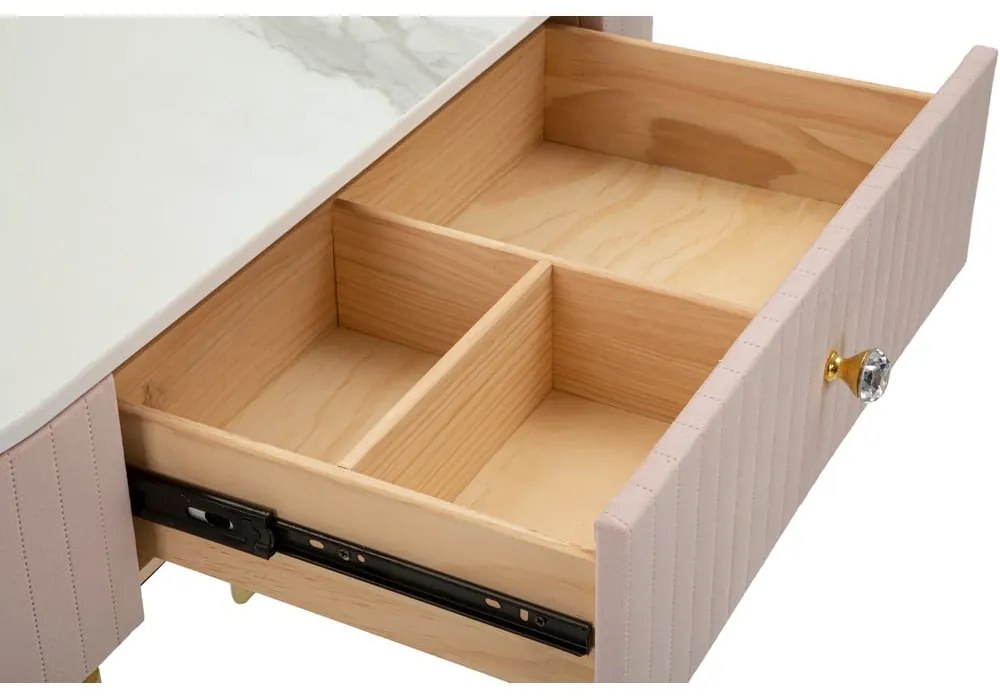 Consolle rosa 100x40 cm Montpellier - Mauro Ferretti