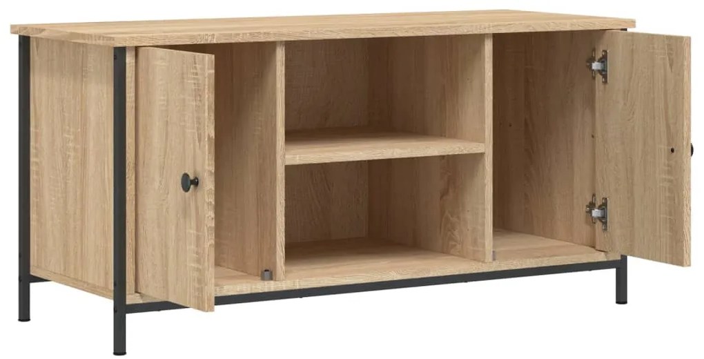 Mobile Porta TV Rovere Sonoma 100x40x50 cm in Legno Multistrato