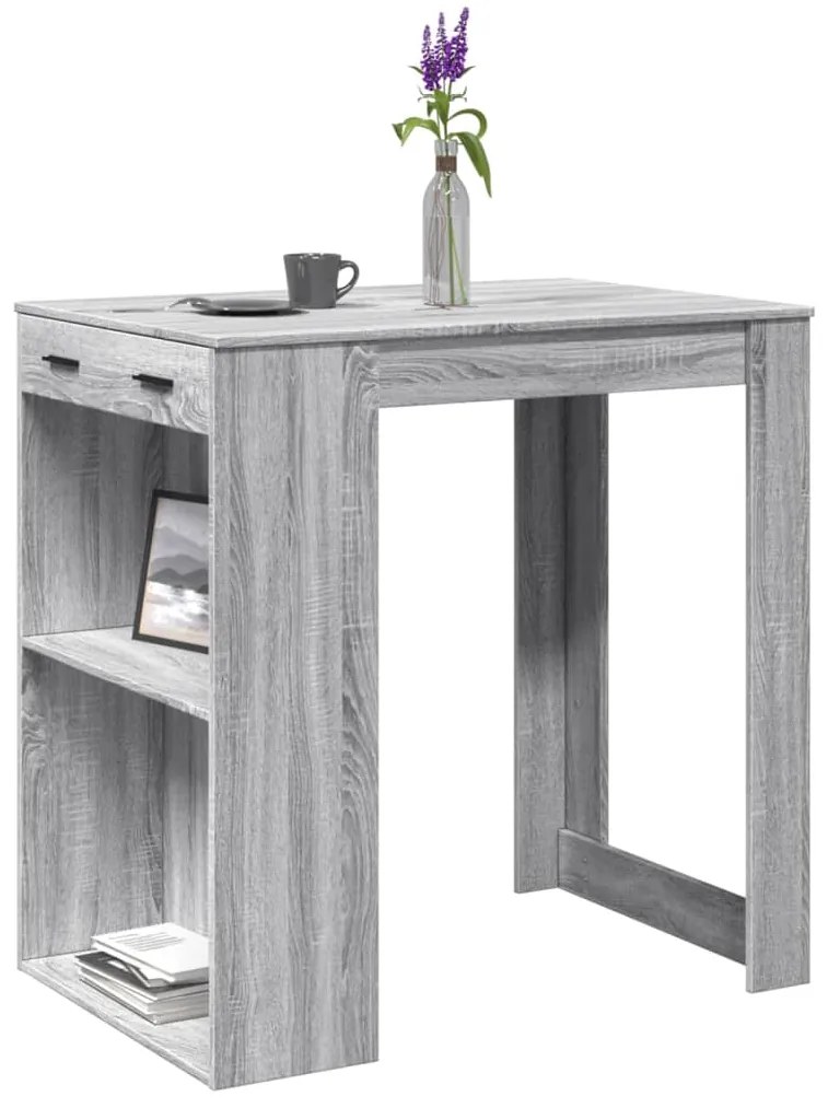 Tavolo Da Bar Grigio Sonoma 102x70x103,5 Cm İn Truciolato /