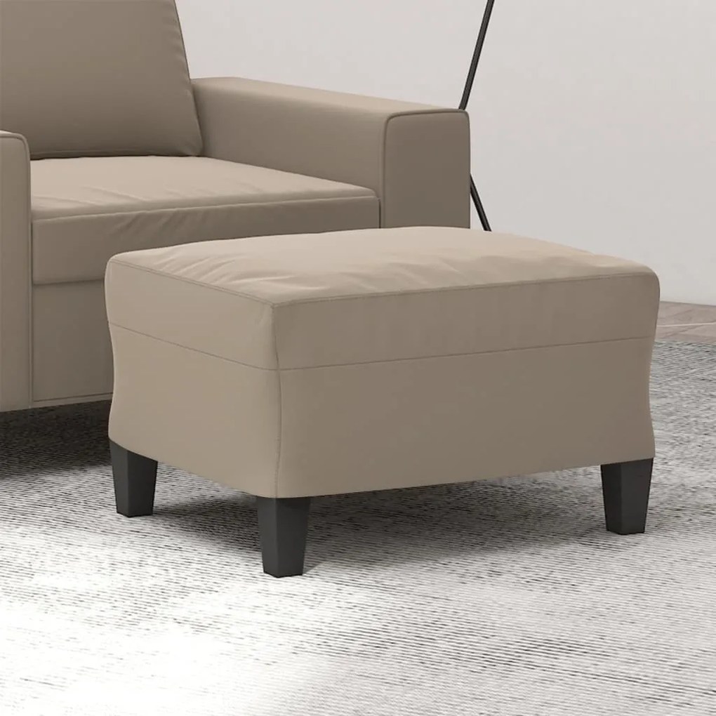 Poggiapiedi Tortora 60x50x41 Cm İn Tessuto Microfibra /