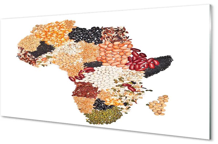 Pannello paraschizzi cucina Mappa delle spezie 100x50 cm