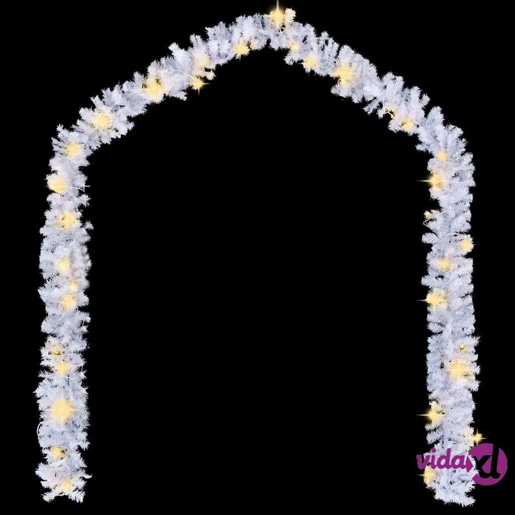 vidaXL Ghirlanda Natalizia con Luci a LED 5 m Bianca