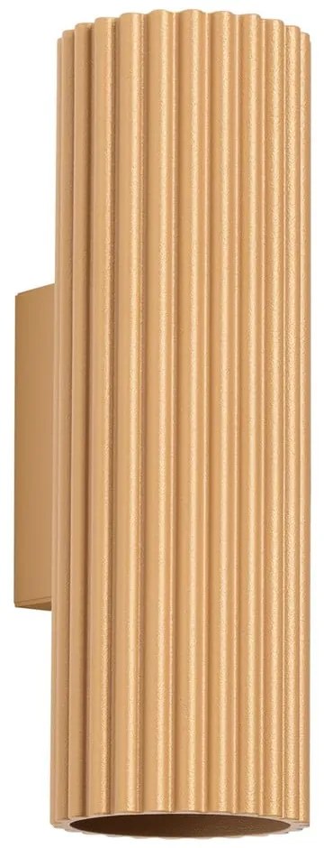 Lampada da parete dorata Gleam – Sollux