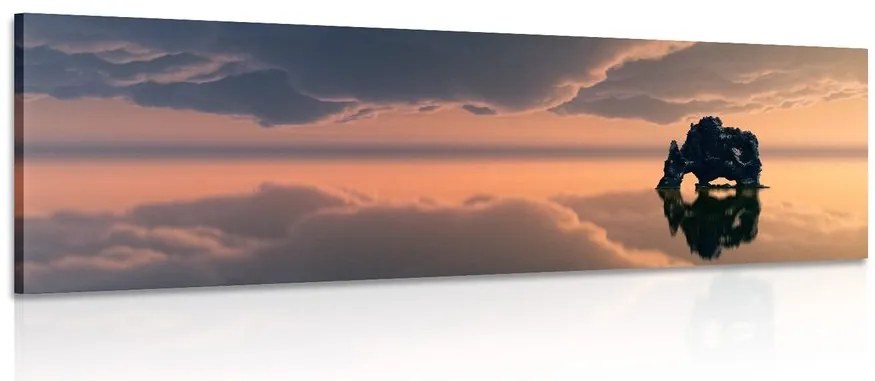 Quadro su tela – Roccia sotto la nuvola