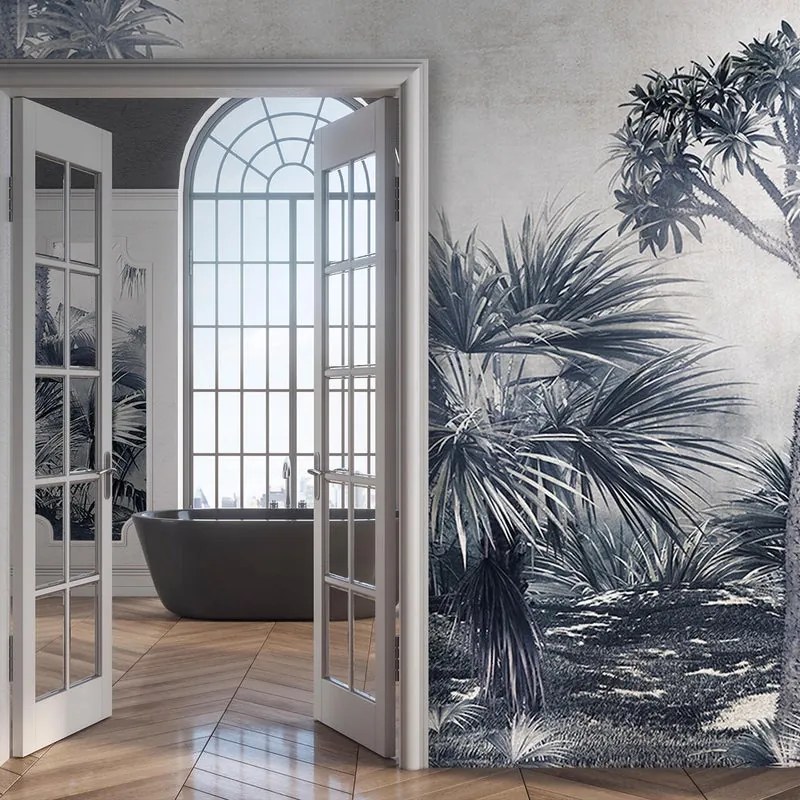 Fotomurale Jungla, nero 600X300 cm