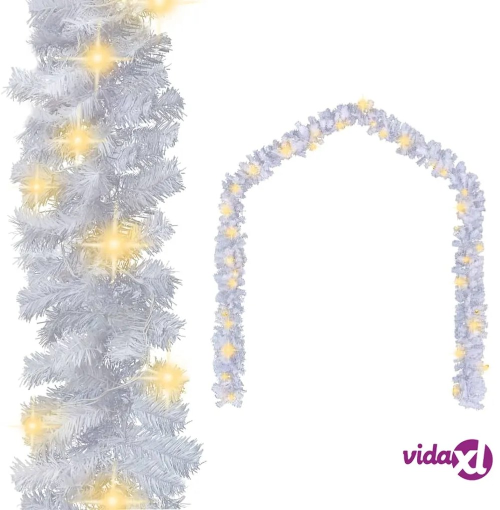 vidaXL Ghirlanda Natalizia con Luci a LED 5 m Bianca