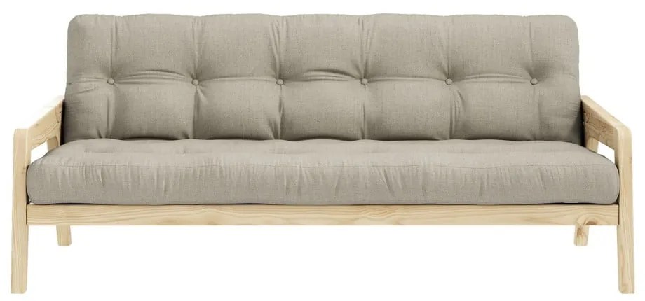 Divano letto beige 204 cm Grab - Karup Design