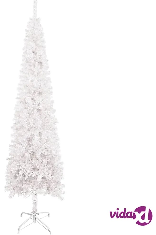 vidaXL Albero di Natale Sottile Bianco 240 cm