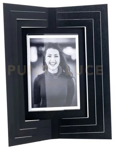 Portafoto di design vibra grande nero