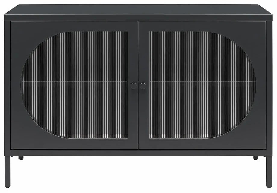 Vetrina in metallo nero 100x64x40 cm Luna - Støraa