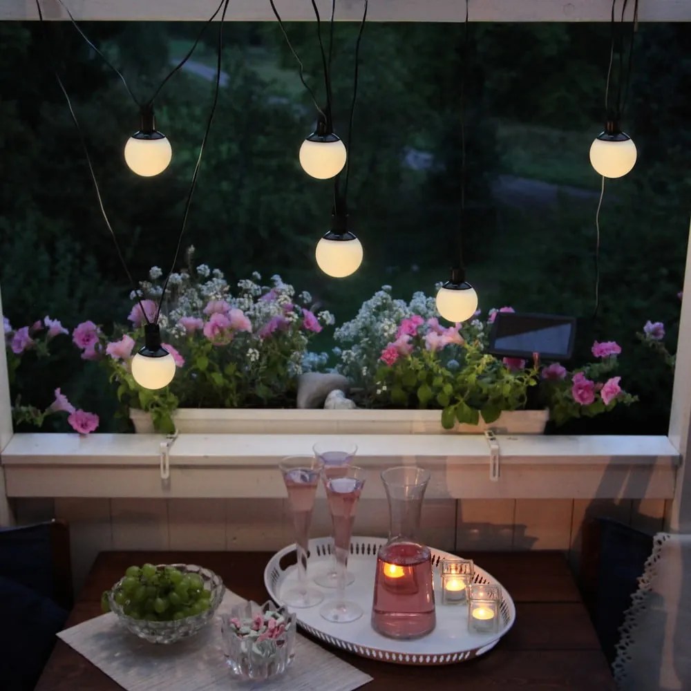 Catena luminosa solare a LED per esterni, lunghezza 5 m Globus - Star Trading