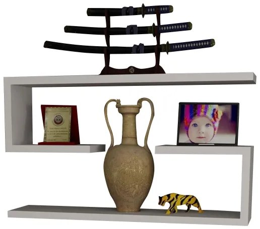 SET 2x Mensola JENIKA bianca