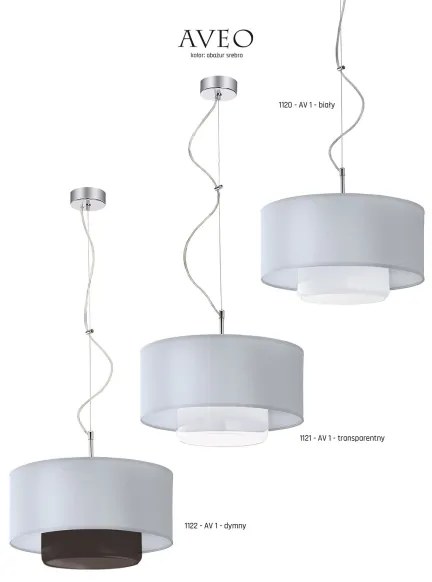 Jupiter 1121 - AV 1 - Lampada a sospensione AVEO 1xE27/80W/230V