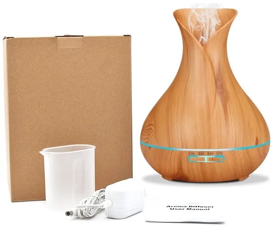 Umidificatore e ionizzatore aria LED RGB 400 ml