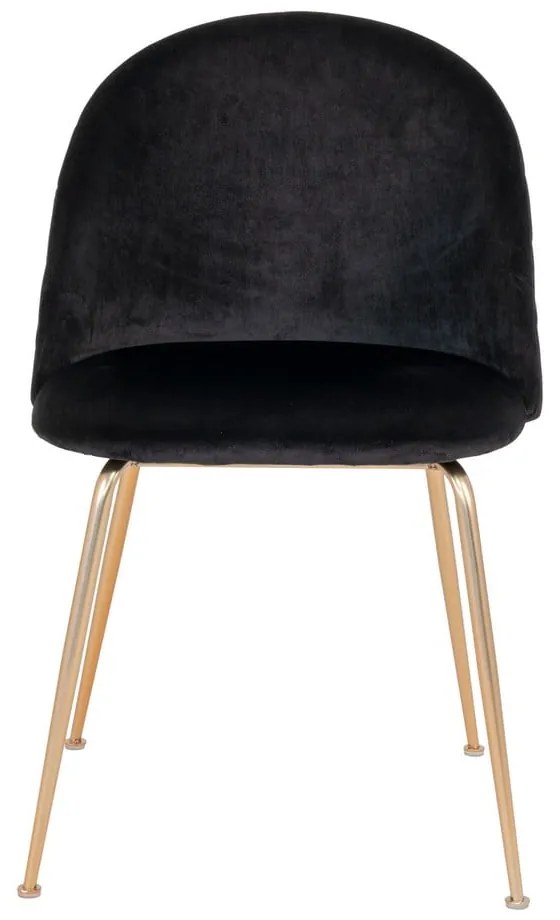 Sedie da pranzo in velluto nero in un set di 2 pezzi Geneve - House Nordic