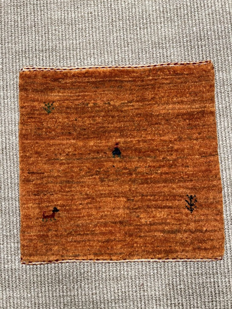 Loribaft Tappeto persiano 40x40 Giallo (Iran) Annodato A Mano