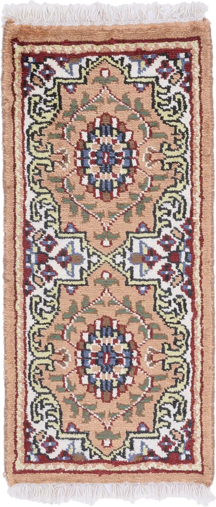 Agra Tappeto orientale 30x60 (Indian) Annodato A Mano