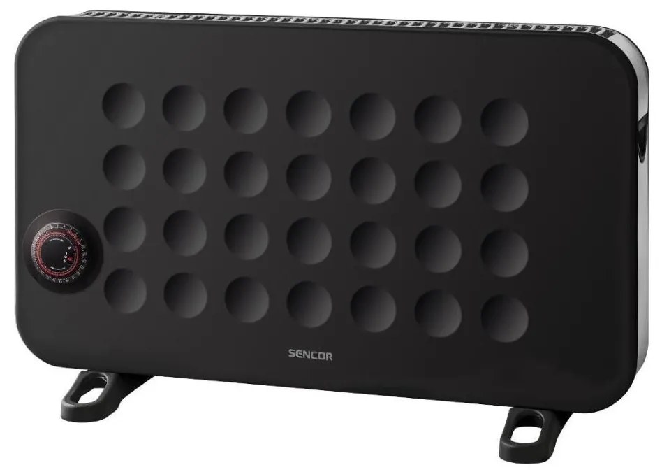 Sencor - Riscaldatore elettrico a convettore 750/1250/2000W/230V termostato IP24 nero