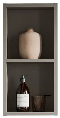 Pensile bagno Brera laccato opaco grigio londra P 17 x L 30 x H 60 cm