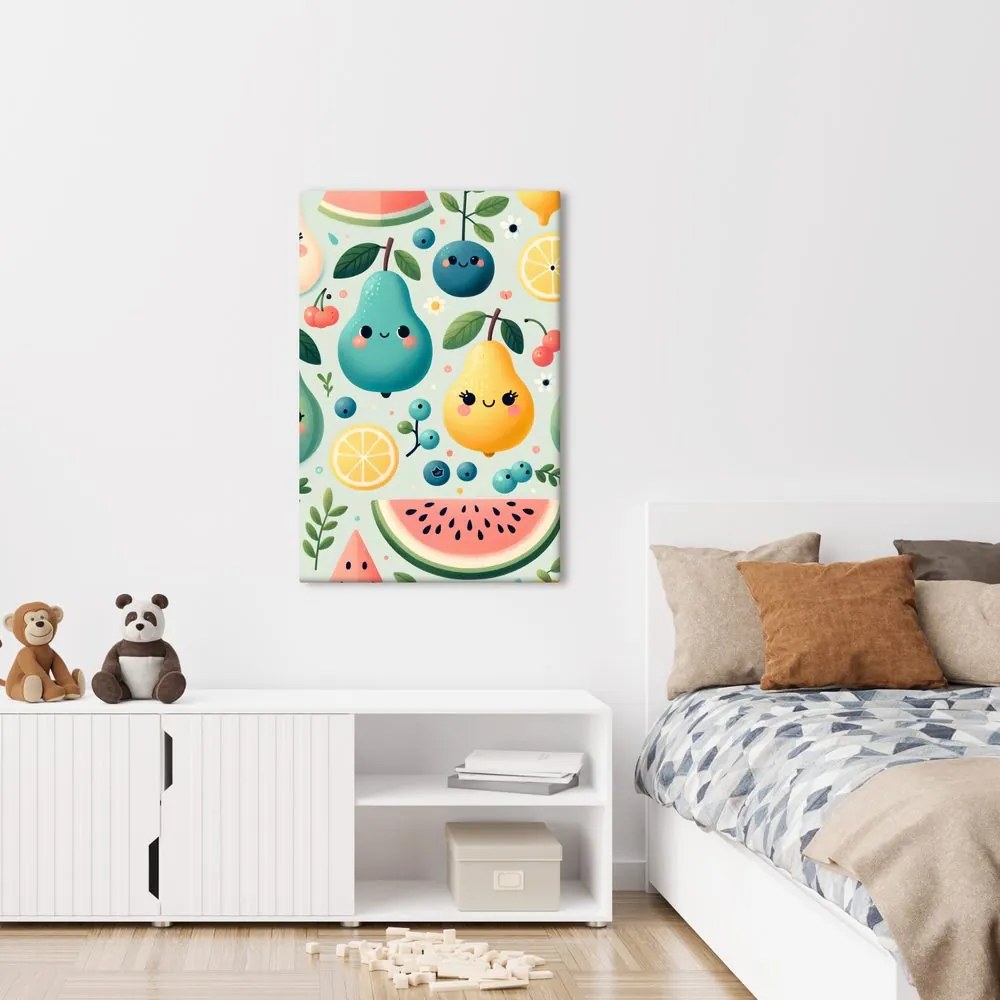 Quadro su tela – Frutta colorata per bambini