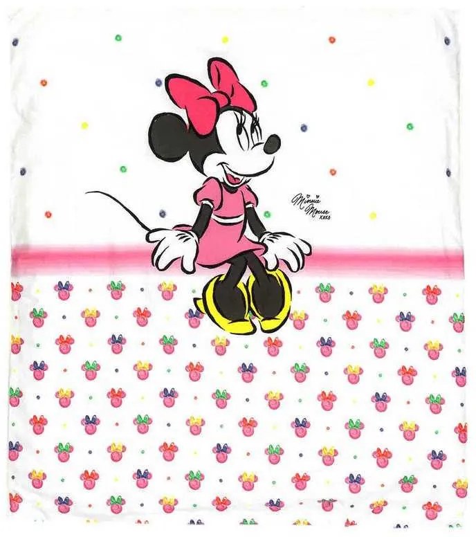 Set piumino culla  lenzuolino Disney Minnie Rainbow