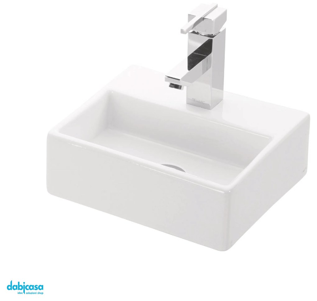 Lavabo Sospeso "Daphne" Da 33x28 Cm Finitura Bianco Lucido