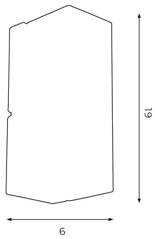 Applique WALL 1xGU10/8W/230V nero