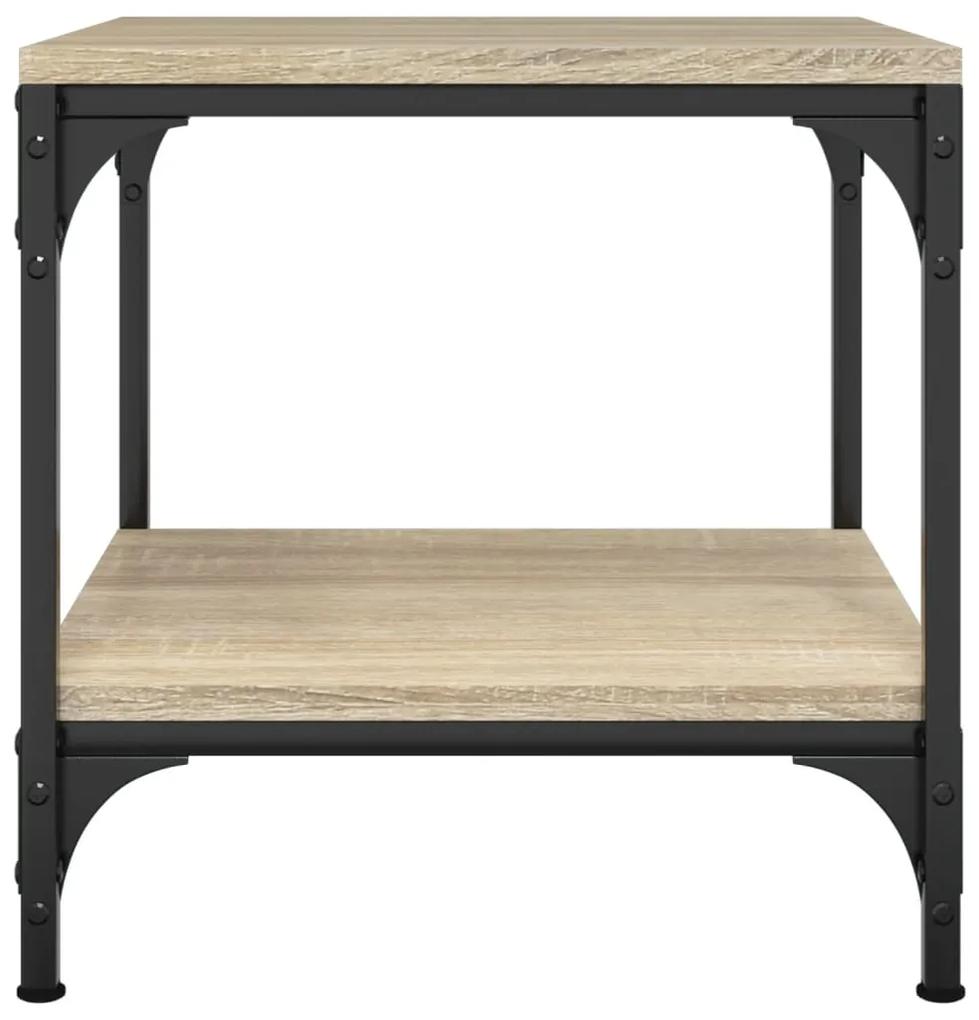 Tavolino rovere sonoma 40x40x40 cm in legno multistrato