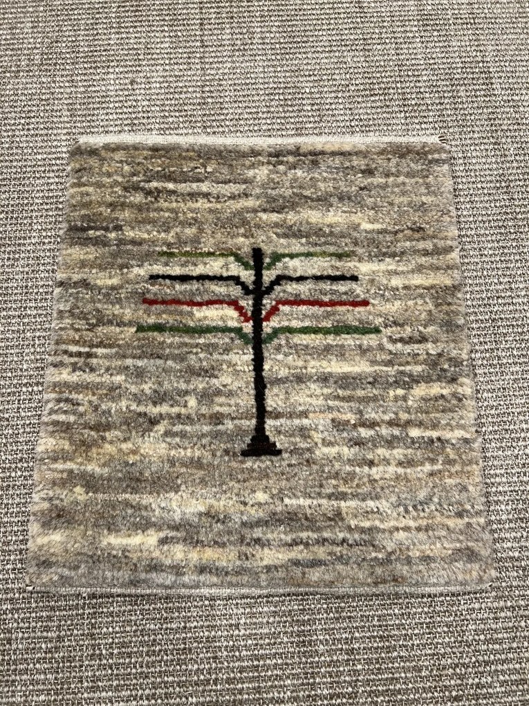 Gabbeh Tappeto persiano 40 x 40 Grigio (Iran) Annodato A Mano