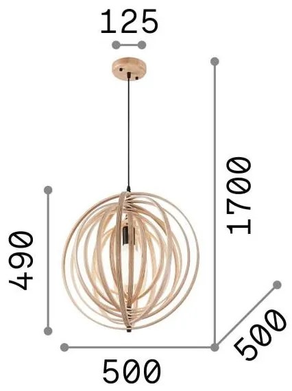 Ideallux disco sp1 legno (ULTIMO DISPONIBILE)