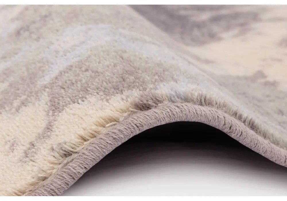 Tappeto in lana grigio 160x240 cm Daub - Agnella