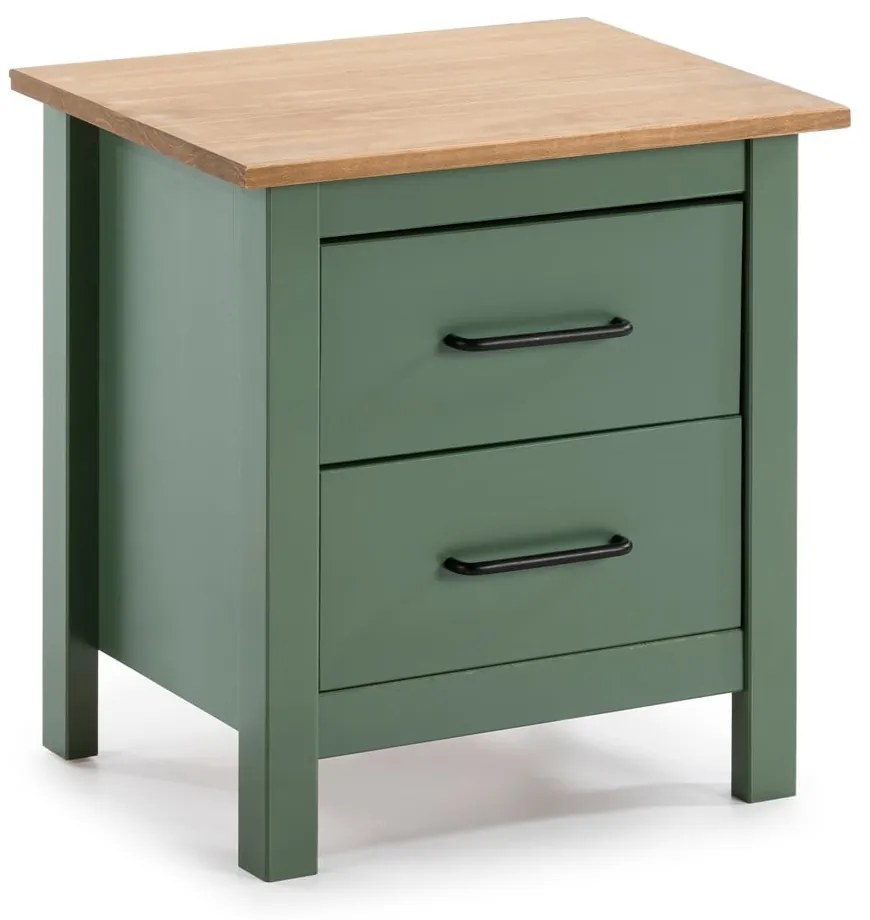 Comodino in legno verde Miranda - Marckeric
