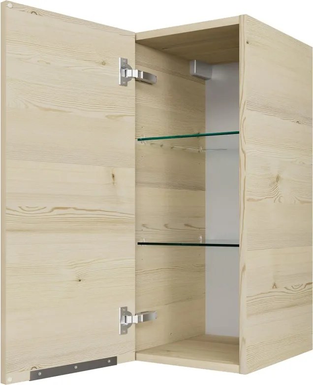 Pensile bagno Madeo pino polar PELIPAL, 1 anta P 17 x L 30 x H 70 cm