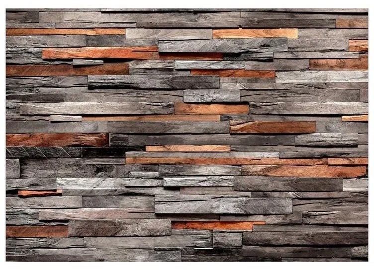 Fotomurale adesivo  Cedar Smell (Grey and Brown)  Larghezza x Altezza Home decor 147x105