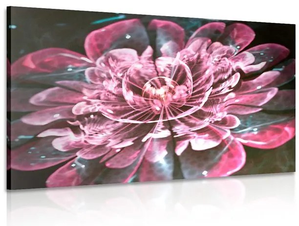 Quadro su tela – Magico fiore rosa