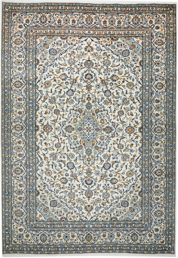 Kashan Tappeto persiano 250x350 Beige (Iran) Annodato A Mano