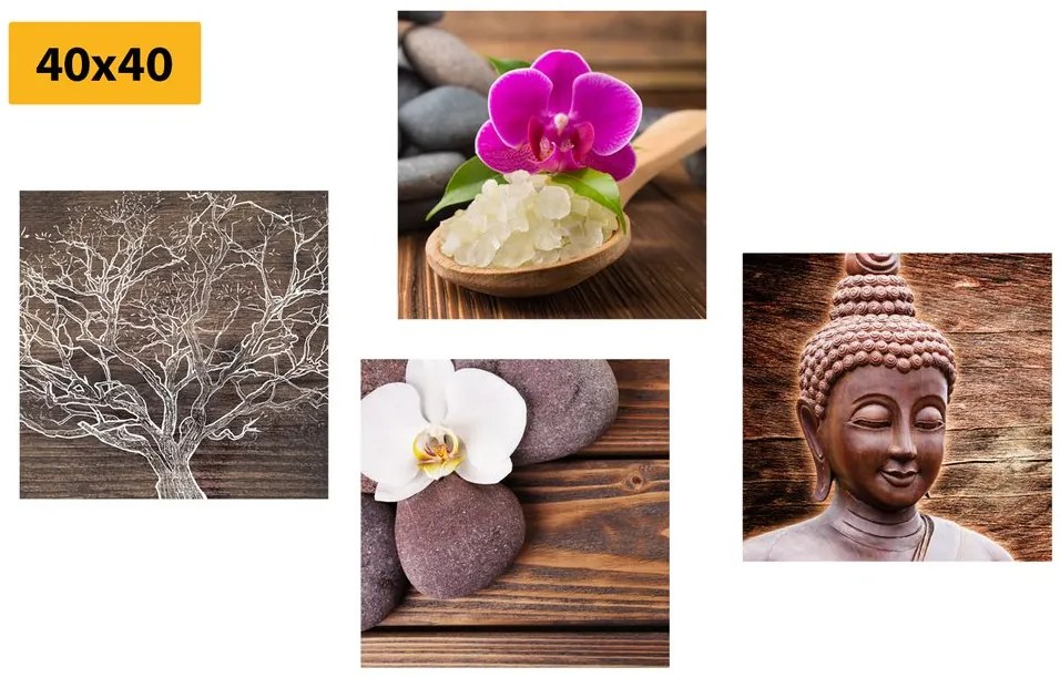 Set di quadri – Feng Shui in stile naturale