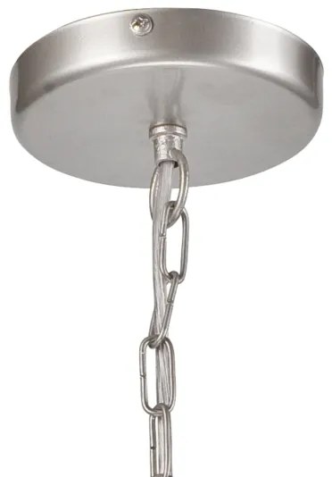 Lampadario su catena ORLANDO 8xE27/60W/230V argento
