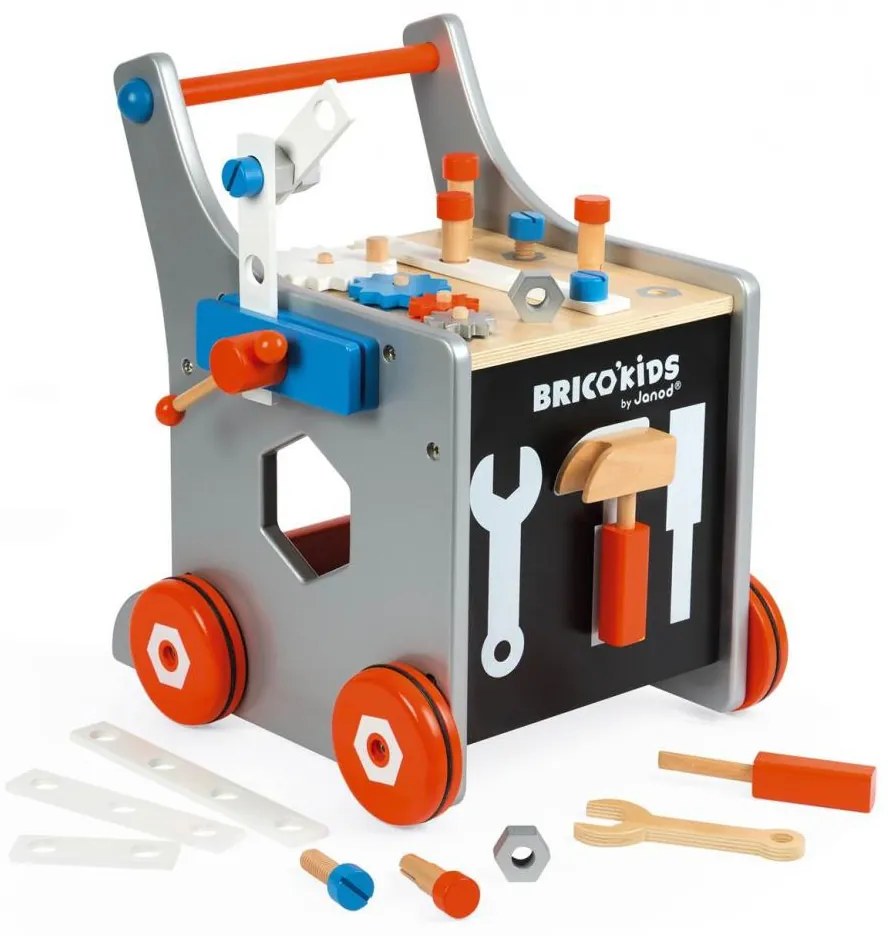 Brico'Kids Carrello Porta Attrezzi Magnetico - legno