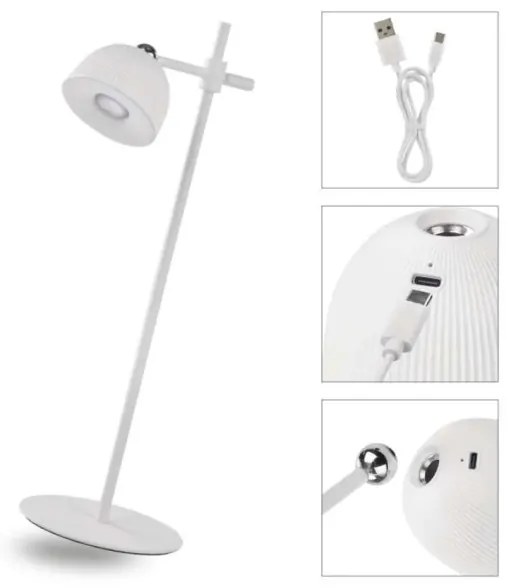 LED Lampada da tavolo ricaricabile dimmerabile magnetico 4in1 LED/4,2W/3,7V 4000K bianco